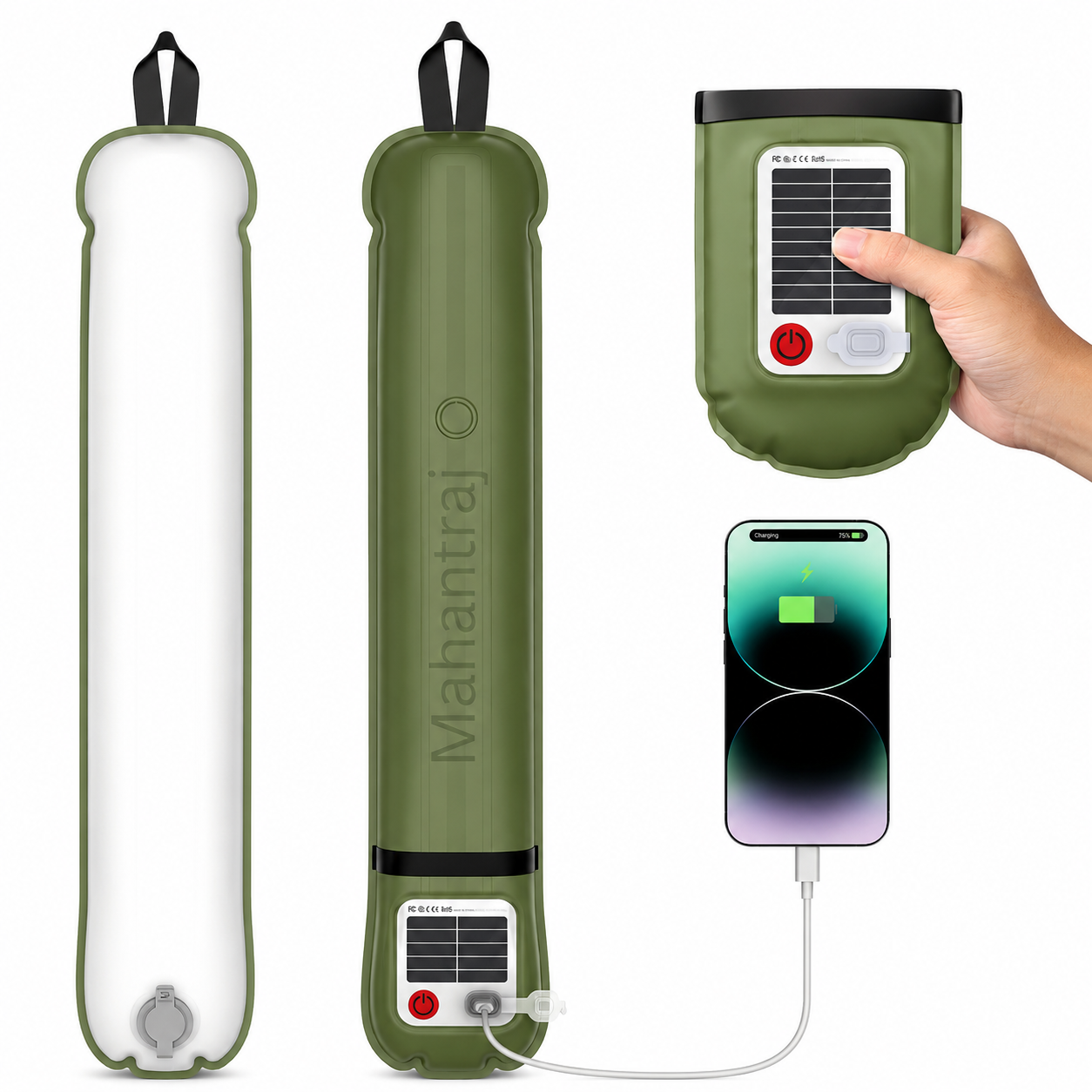 Inflatable Solar Camping Lantern
