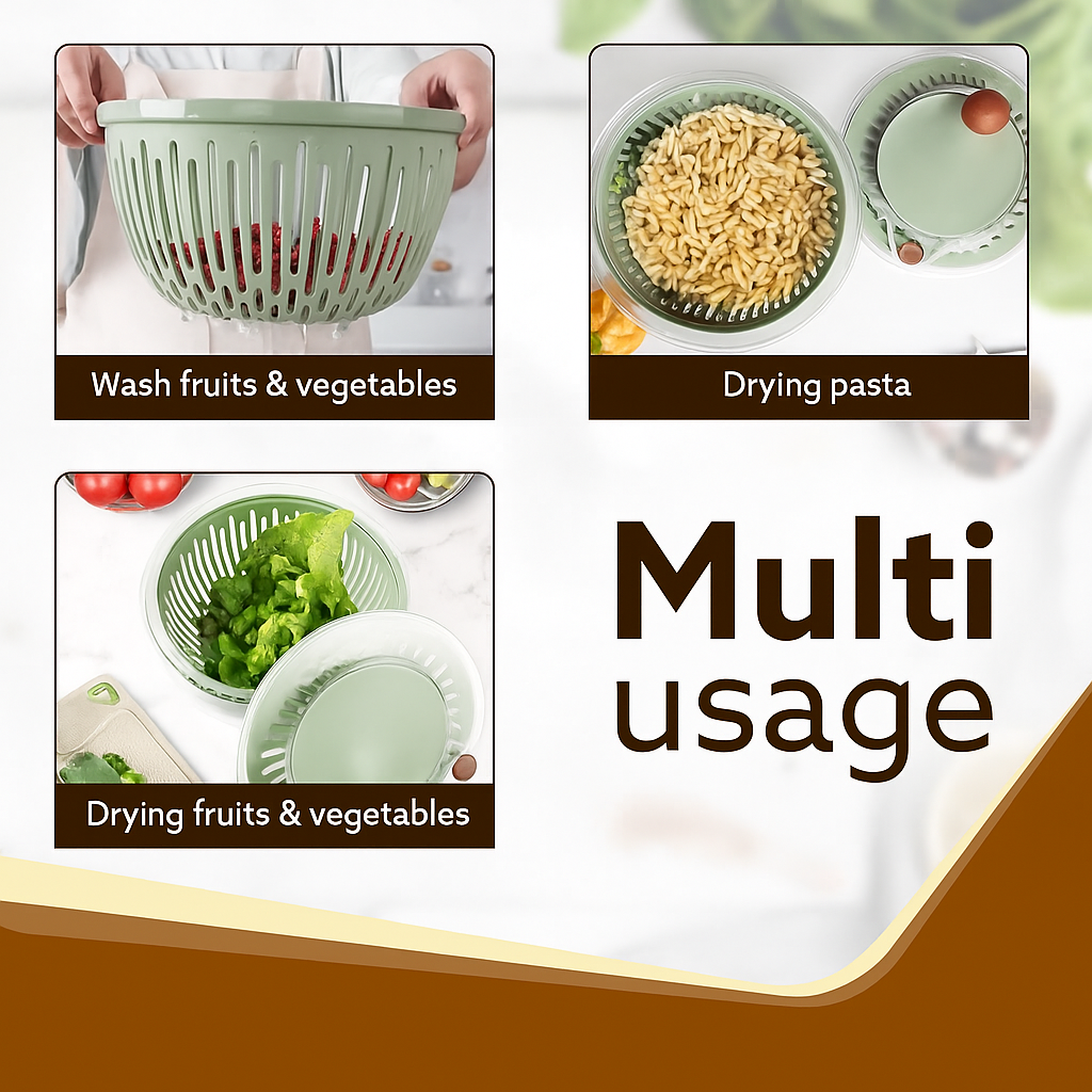 Multi-Function Vegetable & Fruit Washer with Spin Dryer