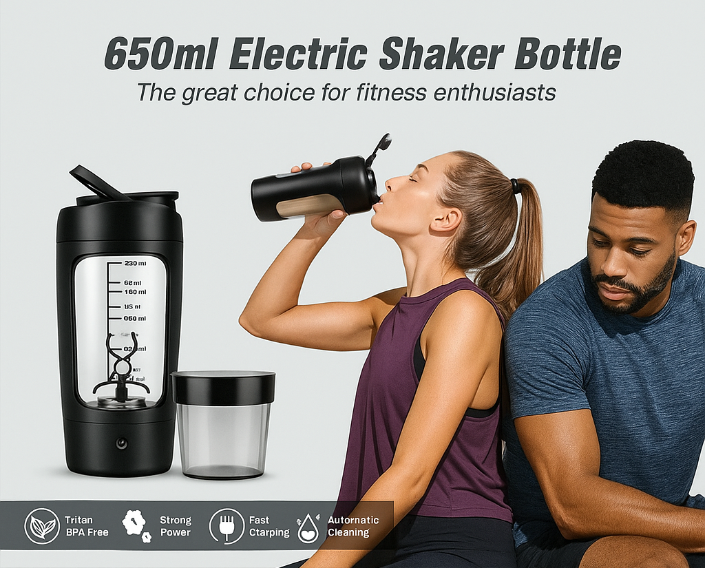 Portable Electric Shaker Bottle
