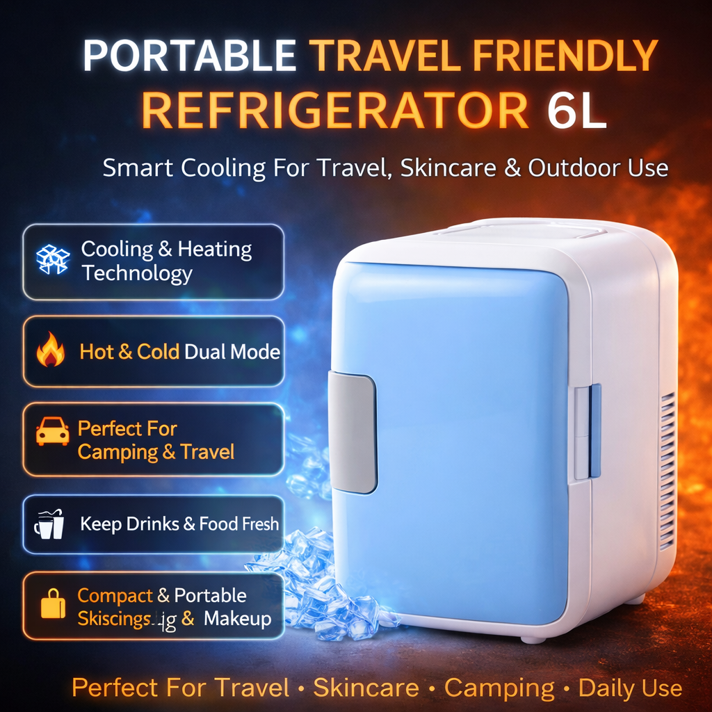 Portable Travel Friendly Refrigerator 6L