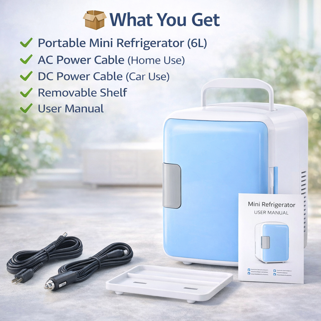 Portable Travel Friendly Refrigerator 6L