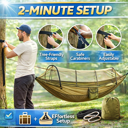 Camping Hammock With Mosquito Net