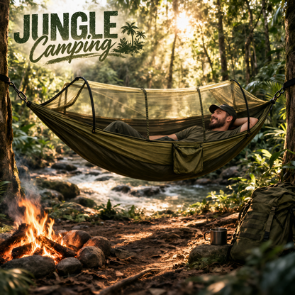 Camping Hammock With Mosquito Net