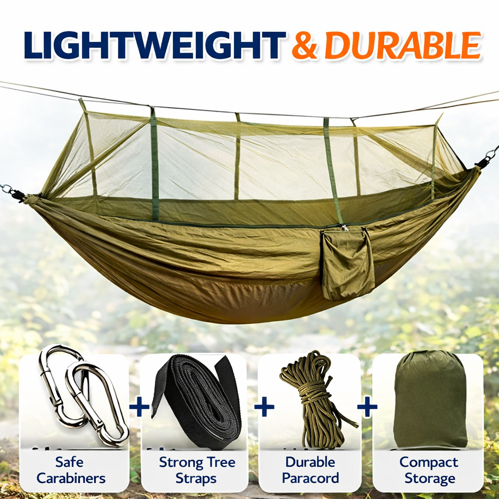 Camping Hammock With Mosquito Net