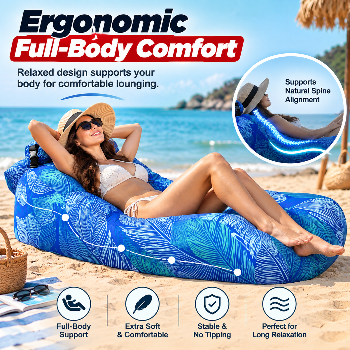 Portable Beach Inflatable Chair