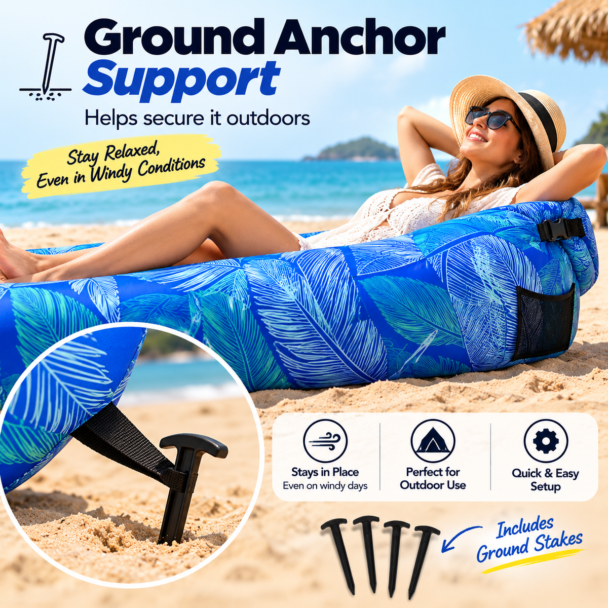 Portable Beach Inflatable Chair