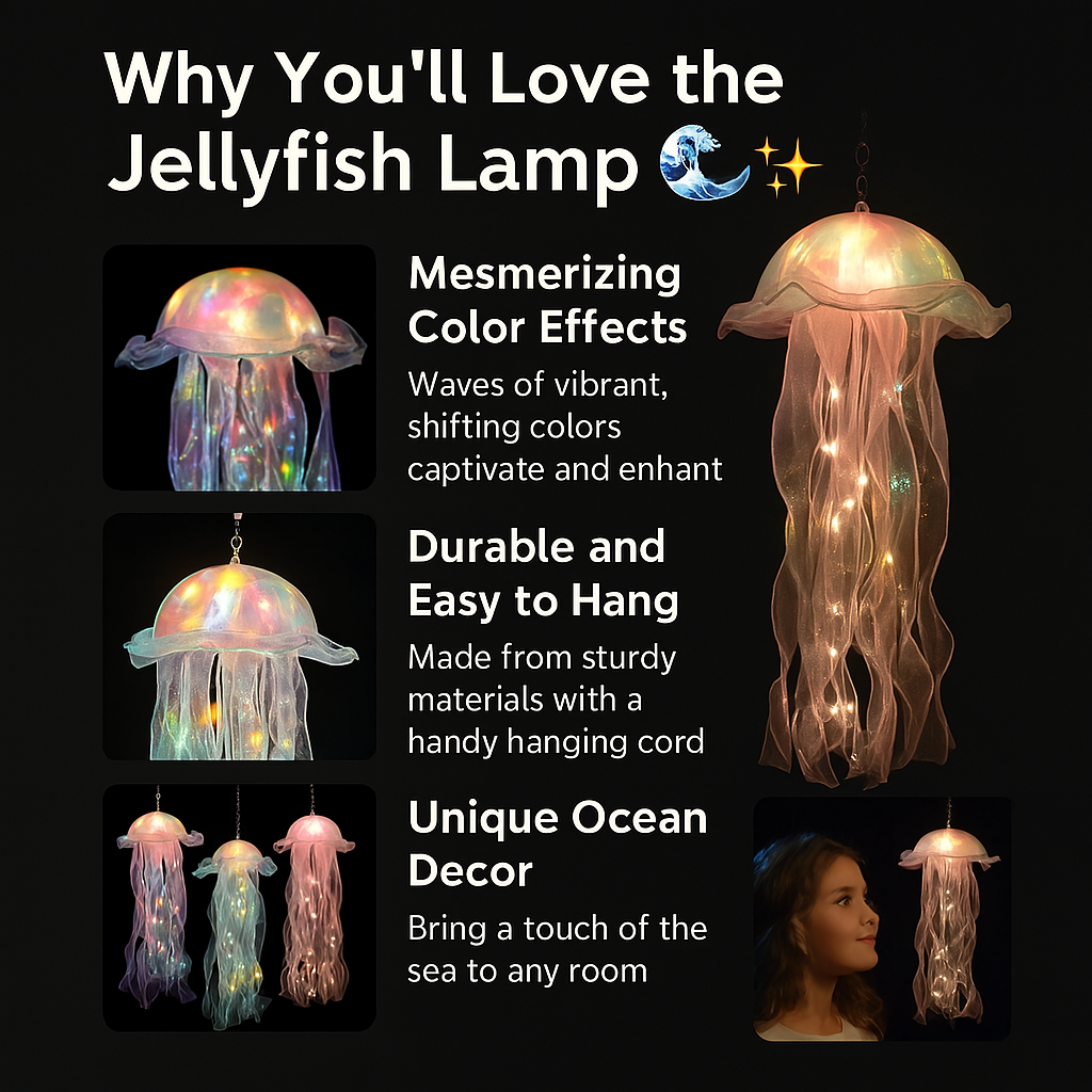 AquaGlow™ Colorful Jellyfish Atmosphere  Lamp