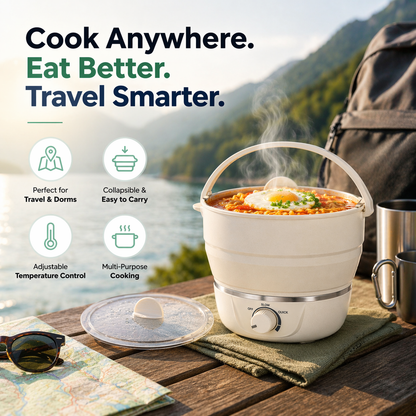 Collapsible Electric Cooking Hot Pot
