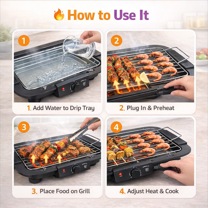 BBQ Electric Grill Pan