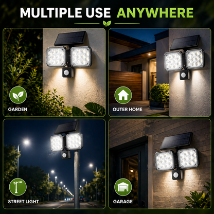 Motion Sensor Solar Garden Wall Light