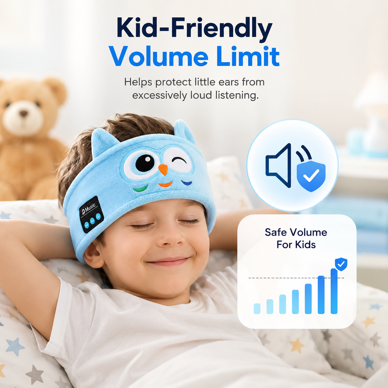 Kids Wireless Bluetooth Headband Headphones (Pack Of 2)