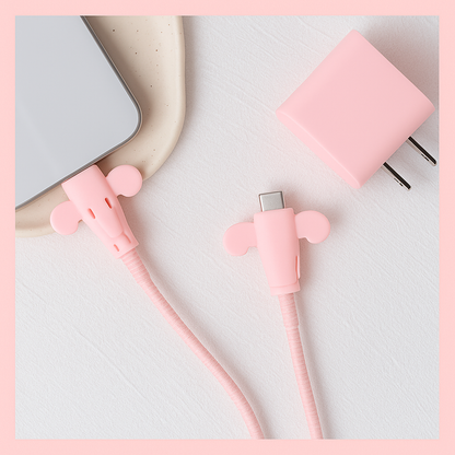 Silicon Angel Wings Data Cable Protector