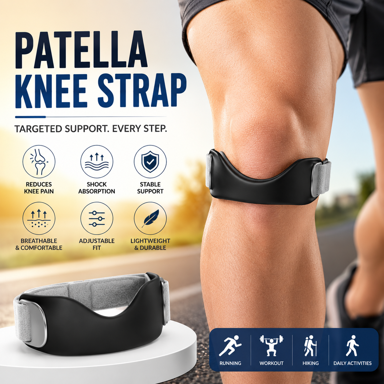 Adjustable Patella Knee Straps