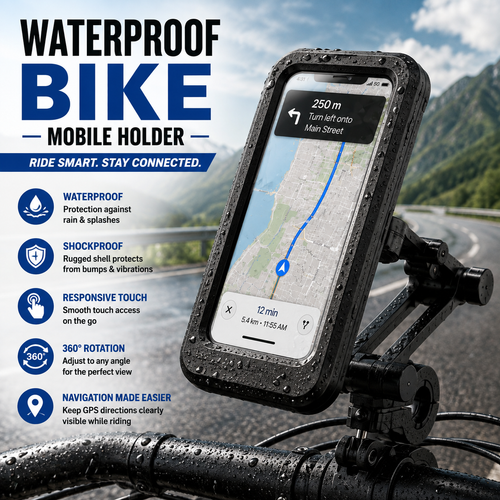 360° Rotatable Waterproof Bike Mobile Holder