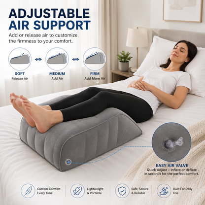 Inflatable Leg Elevation Wedge Pillow