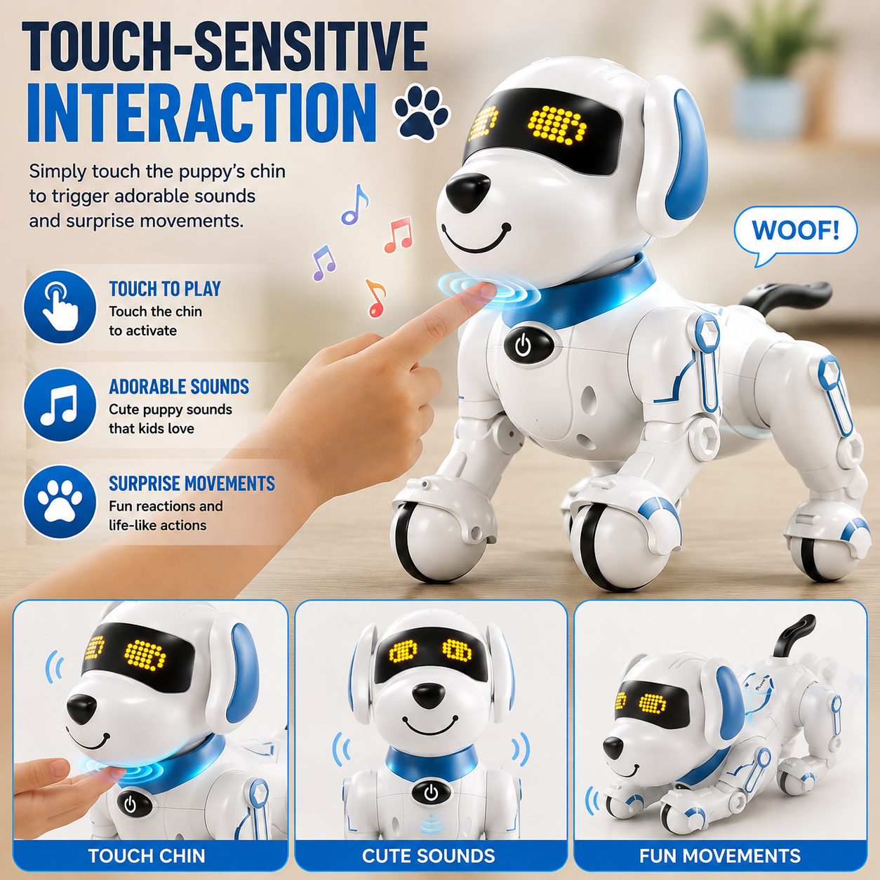 AI Remote Control Smart Pet Robot Dog