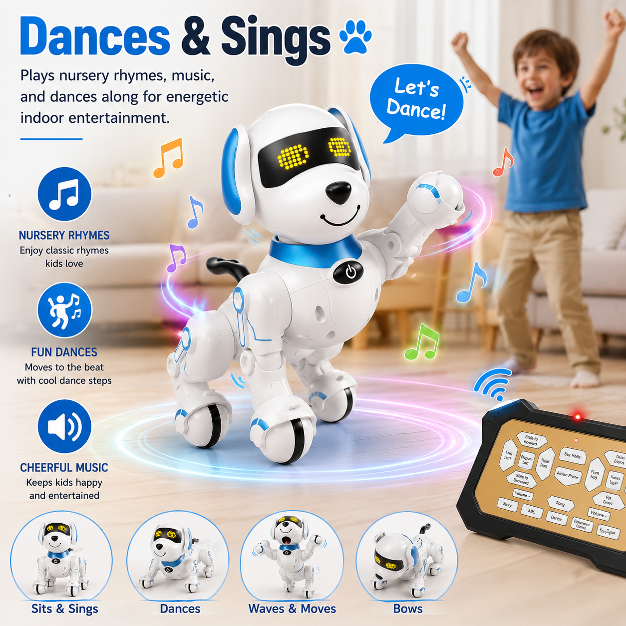 AI Remote Control Smart Pet Robot Dog