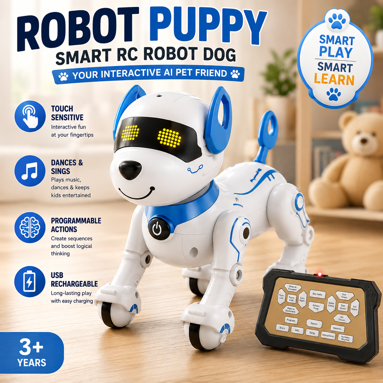 AI Remote Control Smart Pet Robot Dog