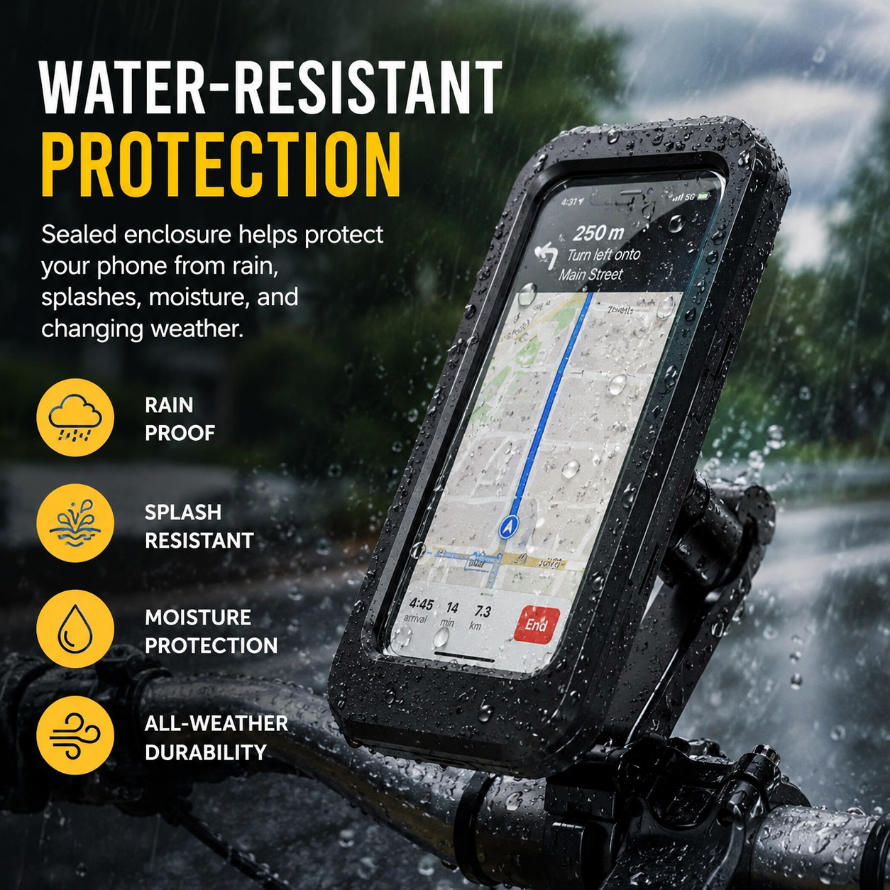 360° Rotatable Waterproof Bike Mobile Holder