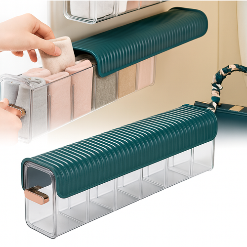 6 Cells Wall Mount Socks Underwear Drawer Organizer