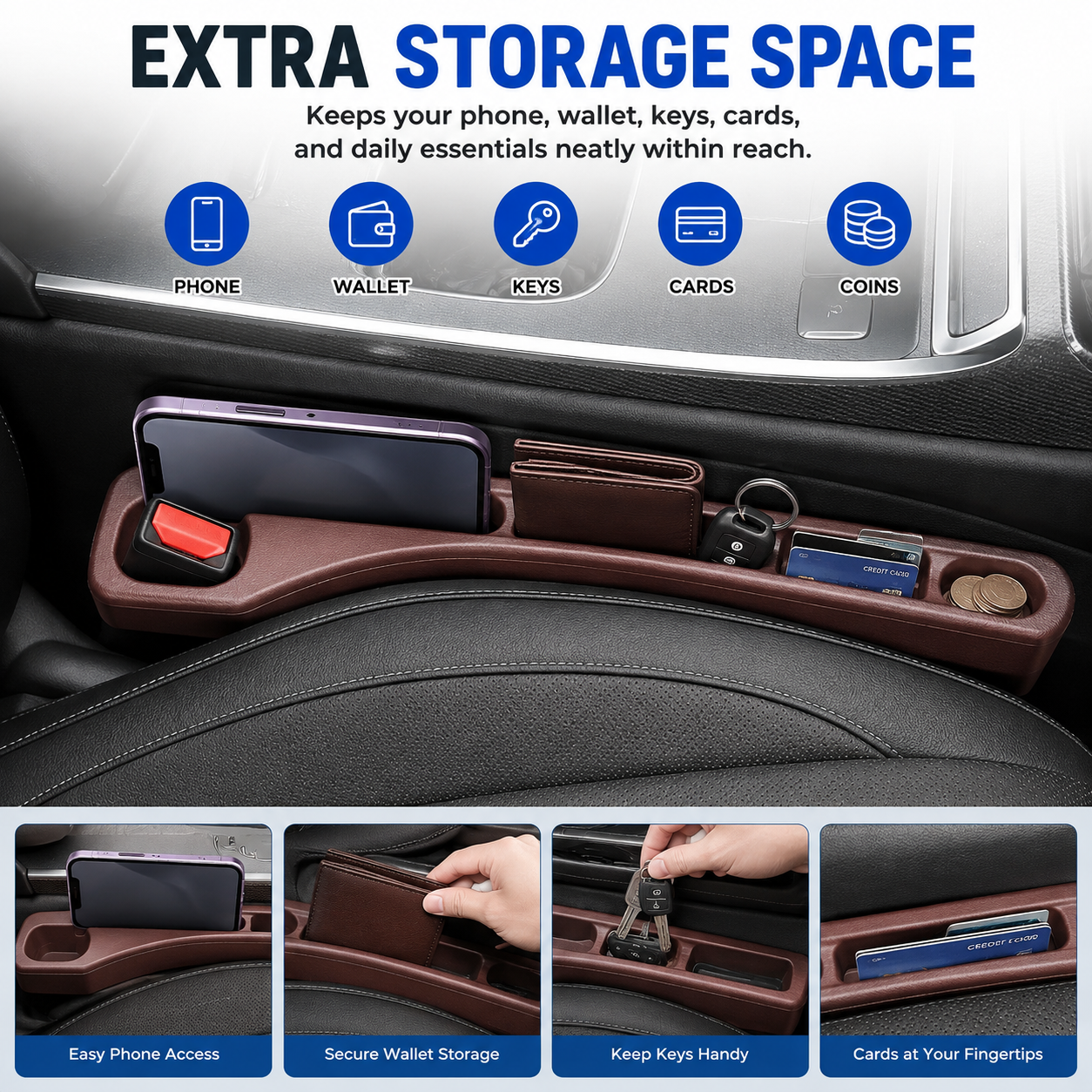 Car Seat Side Organizer (2 Pieces)