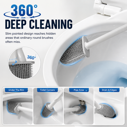 Silicone Toilet Brush with Holder