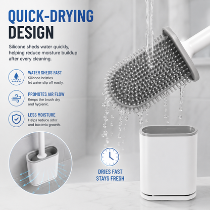 Silicone Toilet Brush with Holder