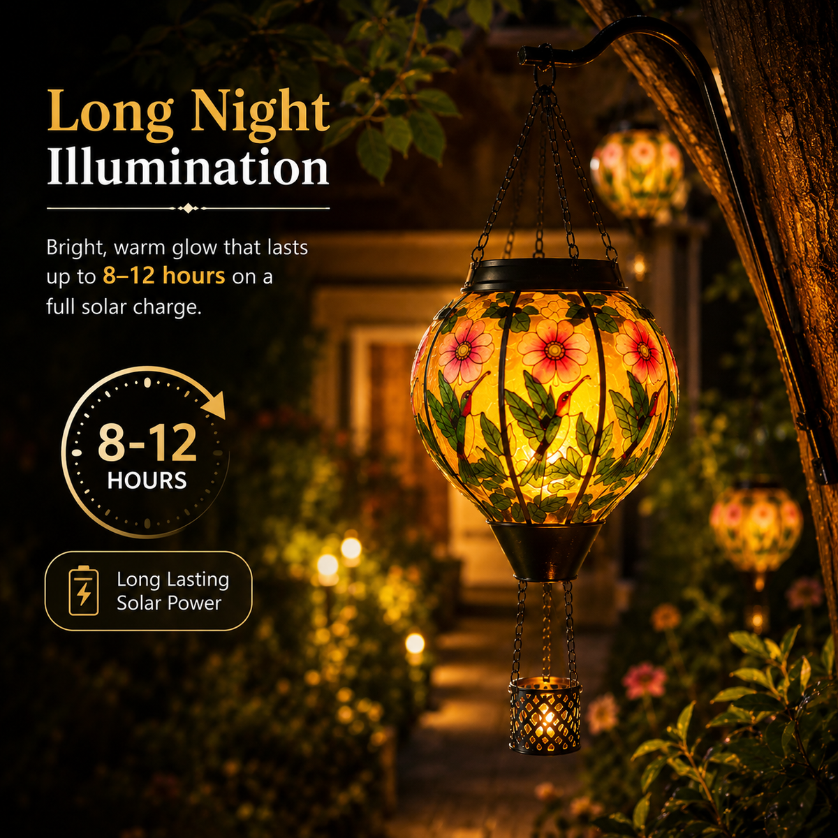 Solar Powered Hot Air Balloon Lantern