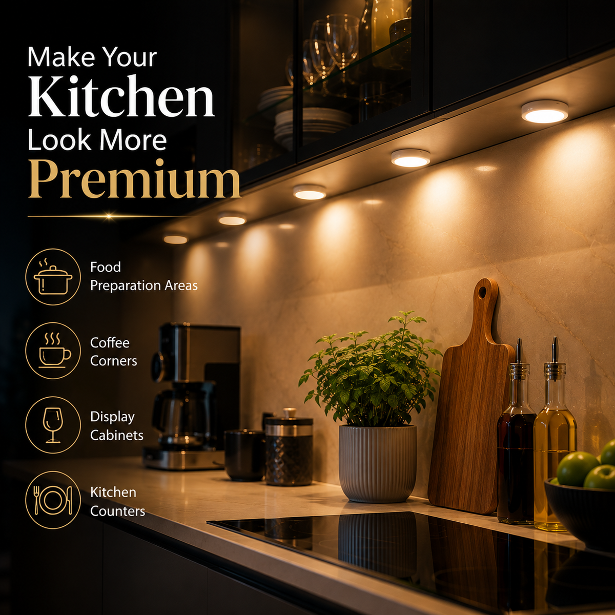 Rechargeable Wireless LED Cabinet Light