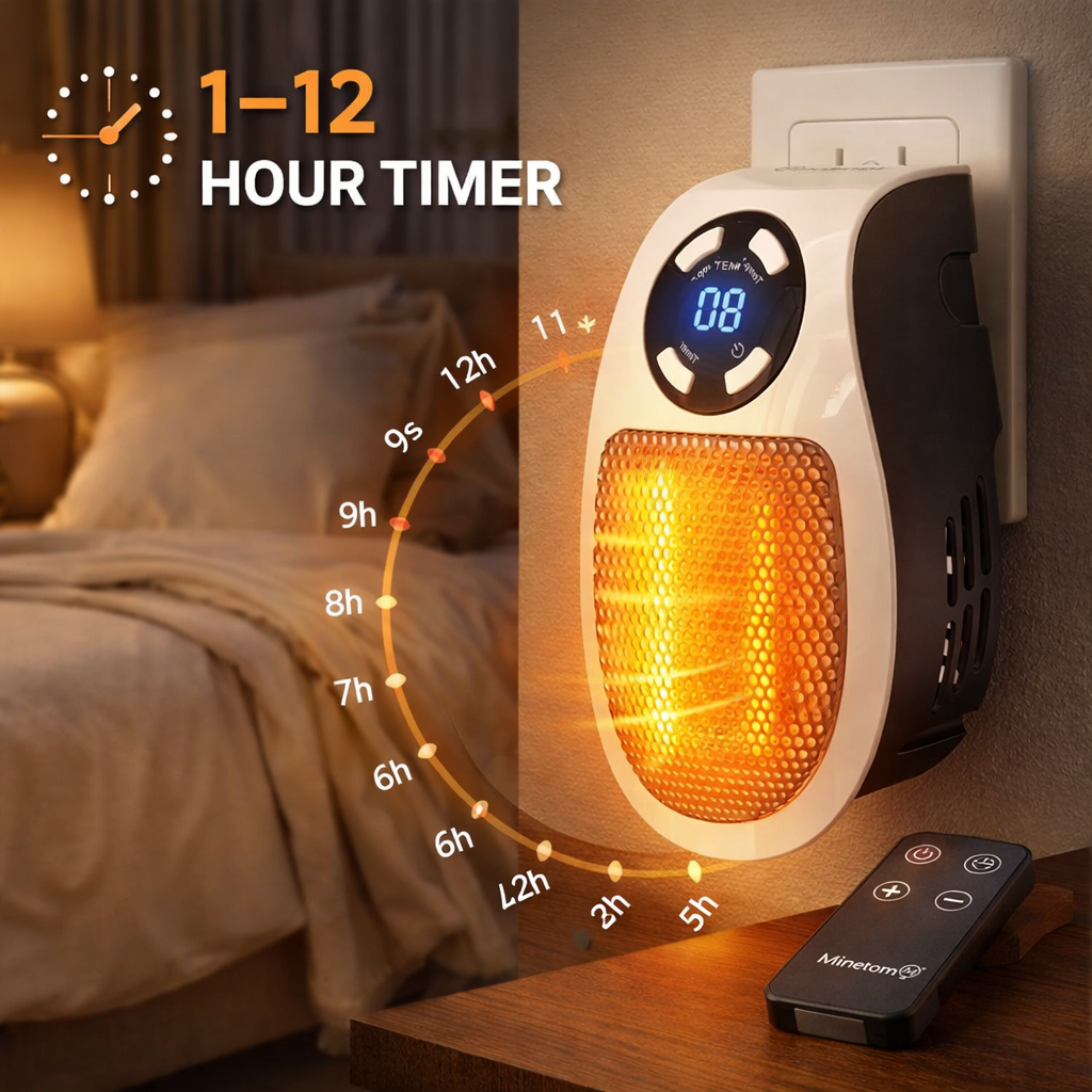 Mini Smart PTC Ceramic Plug-In Space Heater