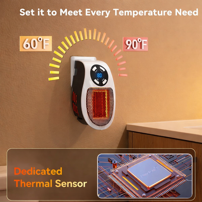 Mini Smart PTC Ceramic Plug-In Space Heater