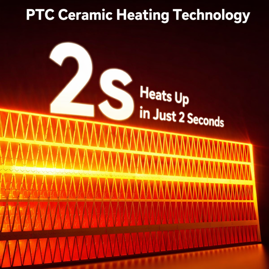 Mini Smart PTC Ceramic Plug-In Space Heater