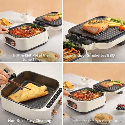 Velora 7-in-1 Smart Smokeless Grill & Hotpot
