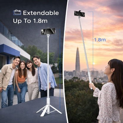 Auto Pop-Open Selfie Stick Tripod Pro