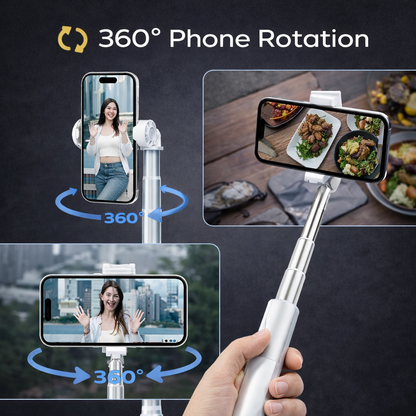 Auto Pop-Open Selfie Stick Tripod Pro