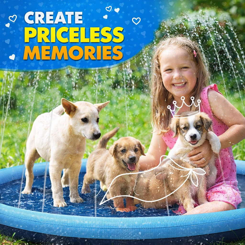 Sprinkler Play Mat For Pets & Kids