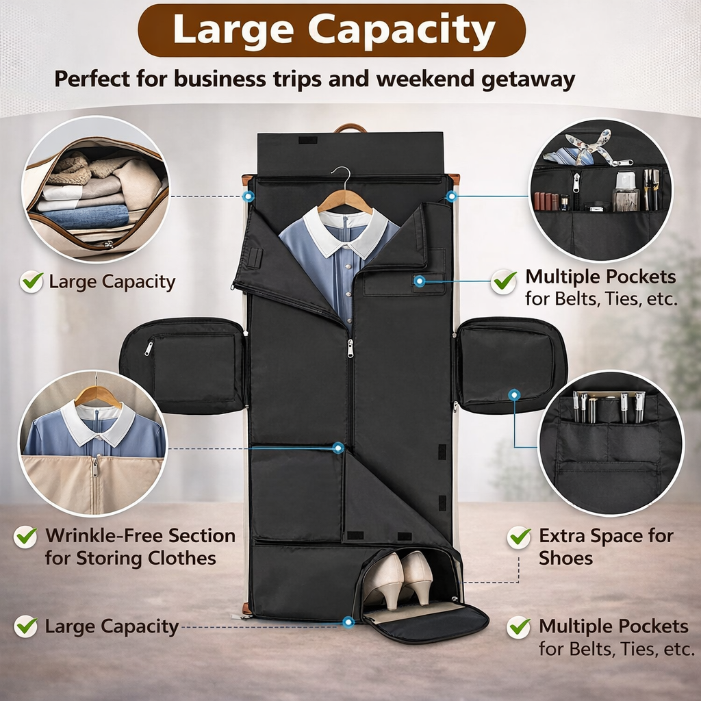 2-in-1 Garment Bags for Travel