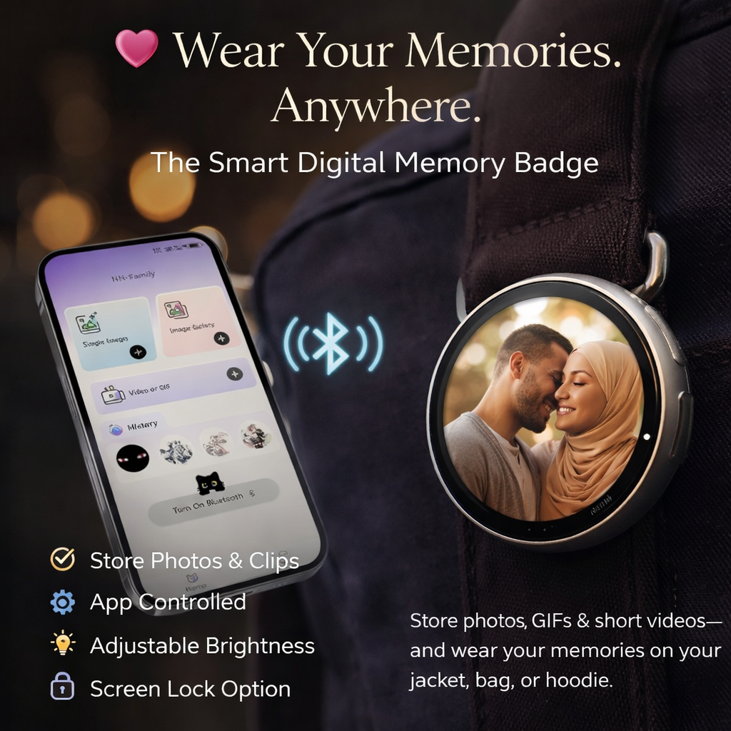 Digital Display Badge Video/Photo/Gif