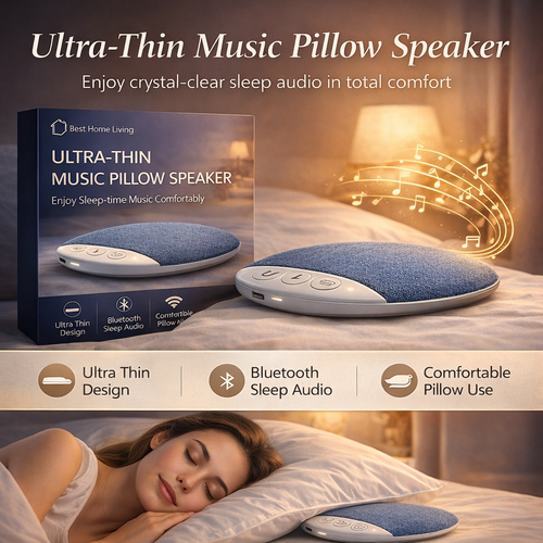 Ultra-Thin Music Pillow Speaker