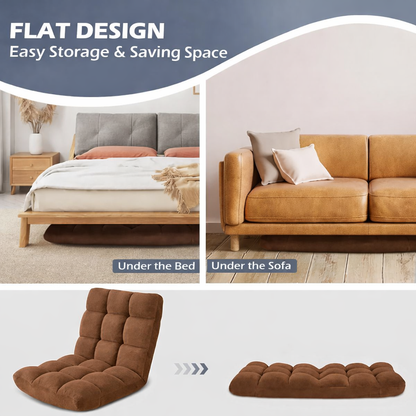 Ultra-Comfort 14-Level Adjustable Reclining Floor Sofa Chair