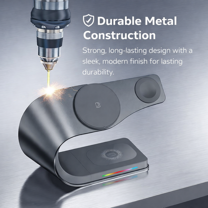 4 in 1 Magnetic Wireless Charging Station With Semiconductor Cooling Fan