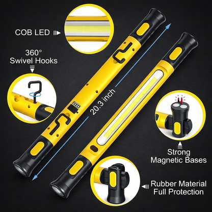 Multifunctional Magnetic Flashlight Rod With Powerbank