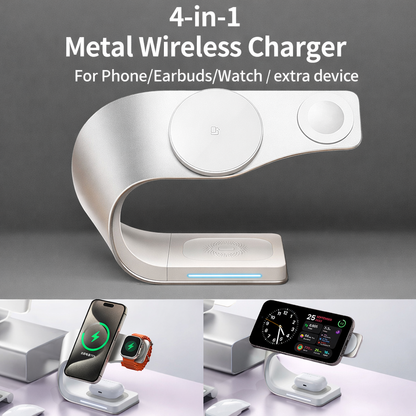 4 in 1 Magnetic Wireless Charging Station With Semiconductor Cooling Fan