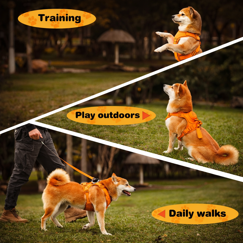 Retractable Reflective Dog Harness