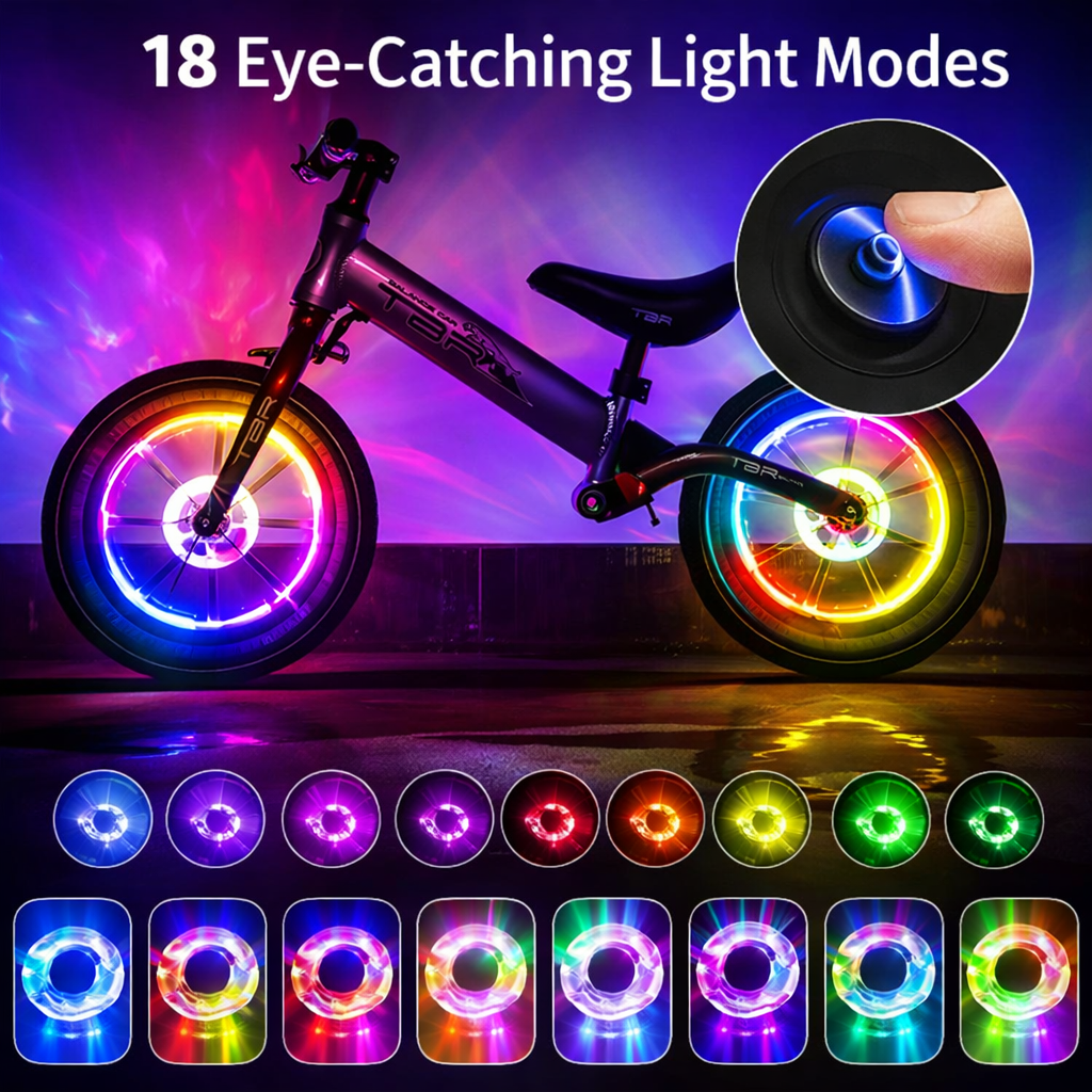 Waterproof Bicycle LED Hub Light