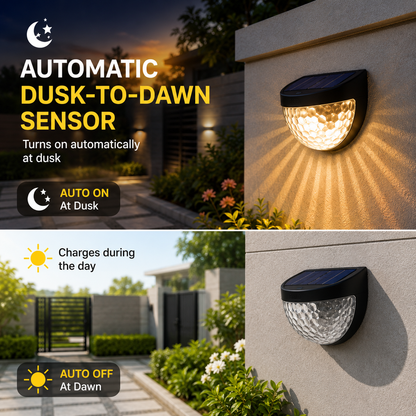 Solar Fence LED Wall Light
