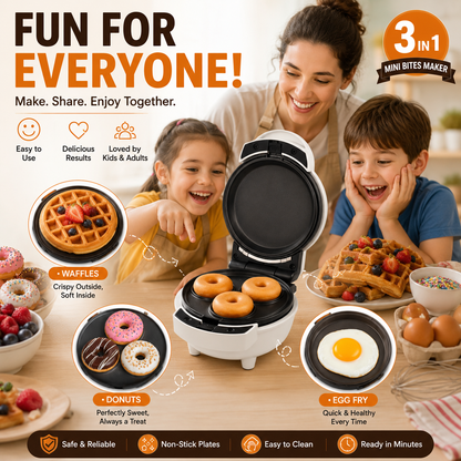 Electric 3-in-1 Mini Bites Maker