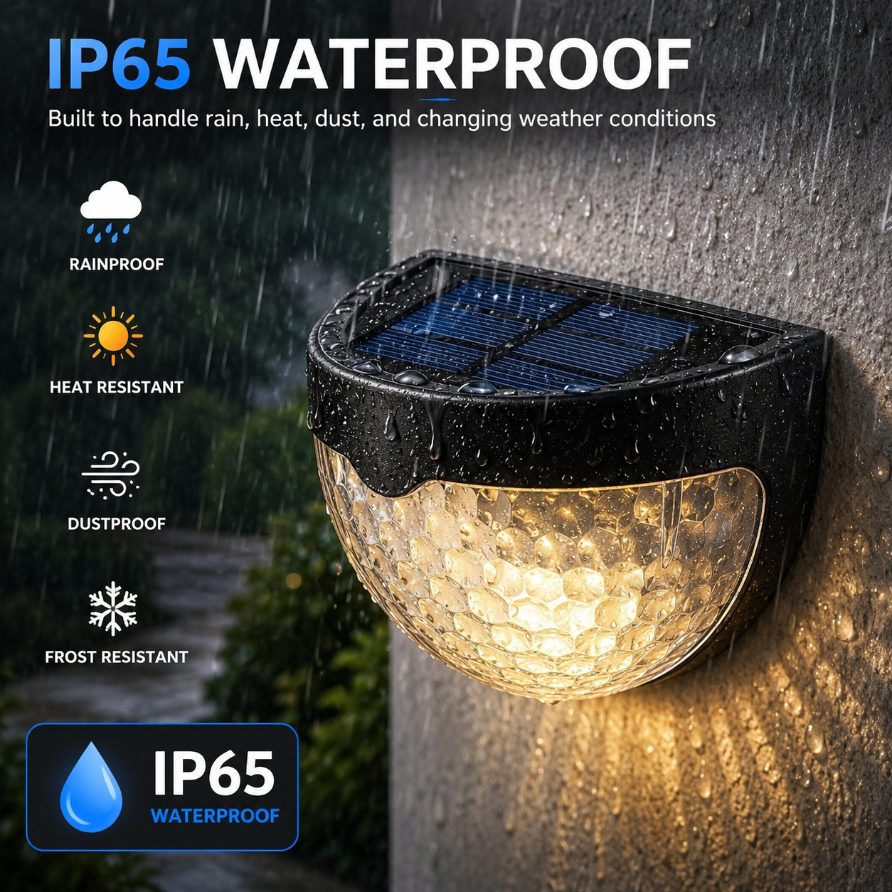 Solar Fence LED Wall Light