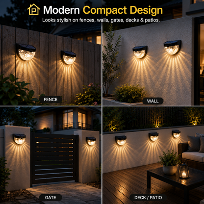 Solar Fence LED Wall Light