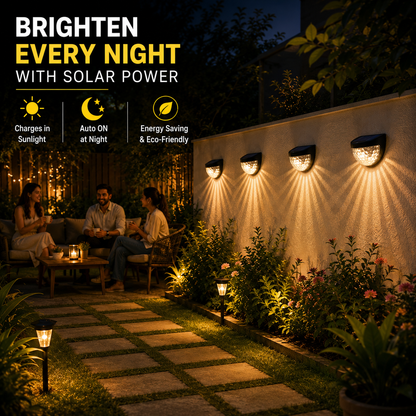 Solar Fence LED Wall Light